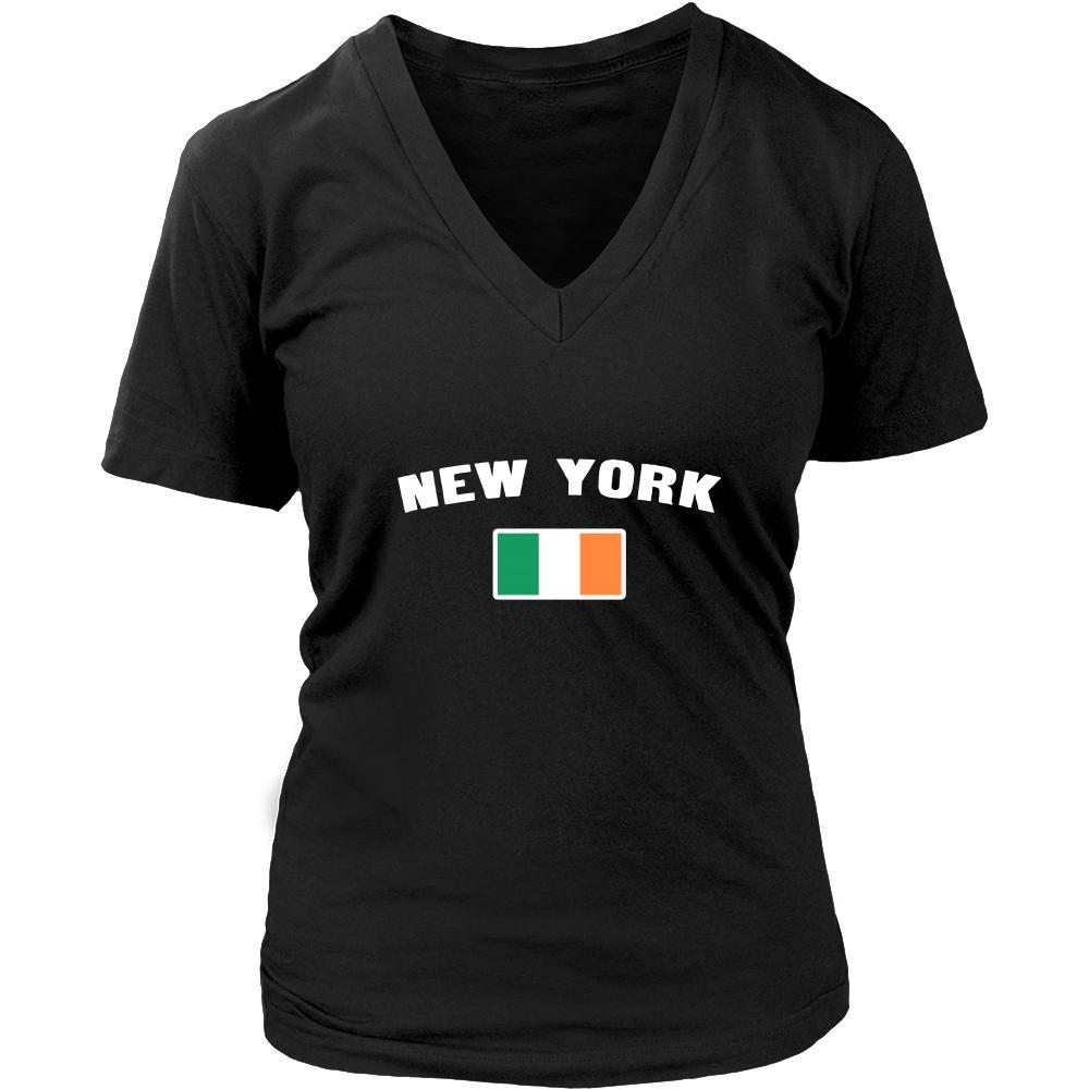 Saint Patrick's Day - " New York Parade Irish Flag " - custom made festive t-shirts.-T-shirt-Teelime | shirts-hoodies-mugs