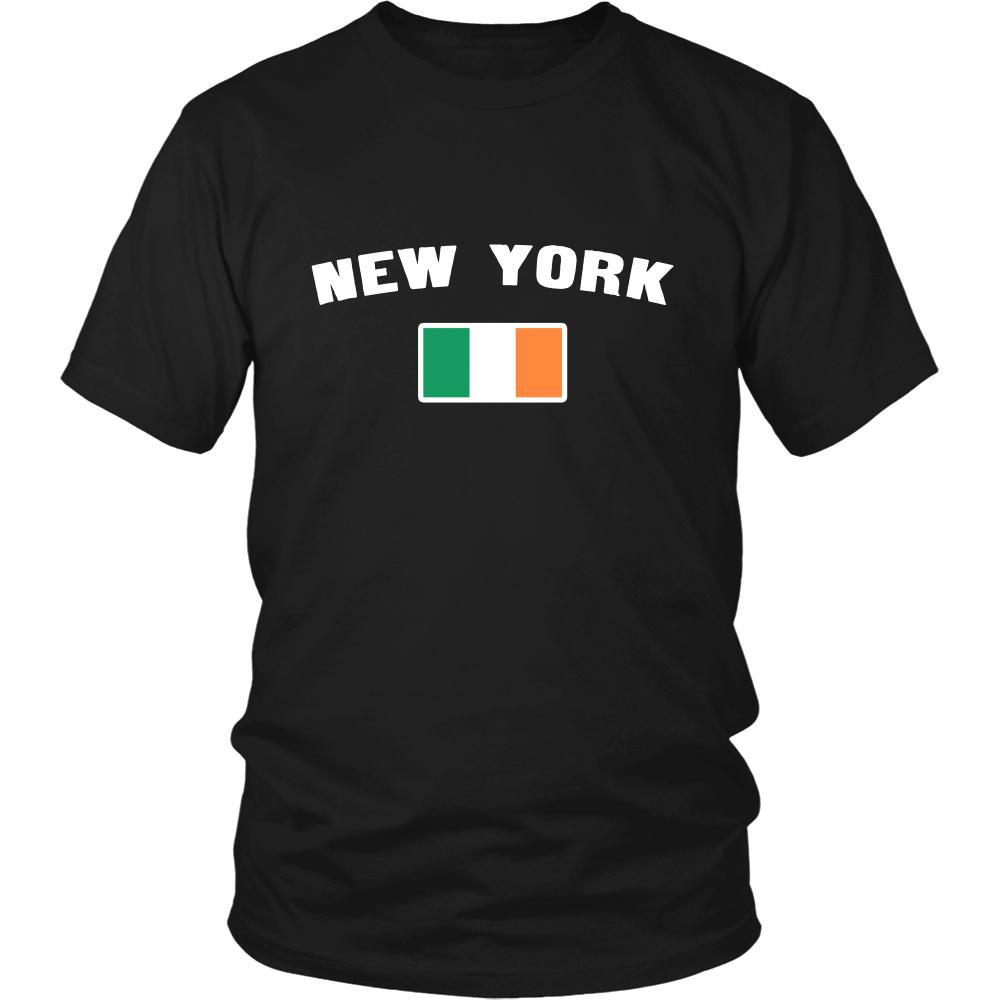 Saint Patrick's Day - " New York Parade Irish Flag " - custom made festive t-shirts.-T-shirt-Teelime | shirts-hoodies-mugs