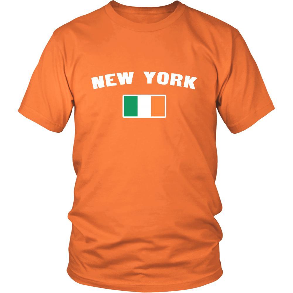 Saint Patrick's Day - " New York Parade Irish Flag " - custom made festive t-shirts.-T-shirt-Teelime | shirts-hoodies-mugs