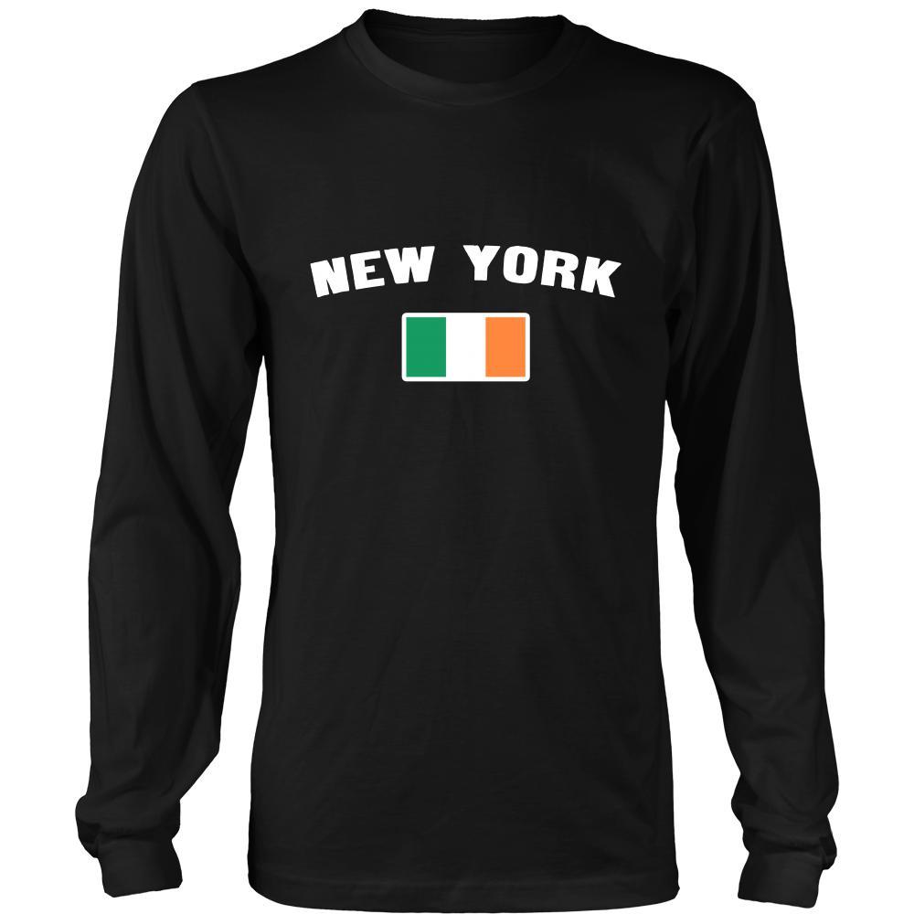 Saint Patrick's Day - " New York Parade Irish Flag" - custom made funny apparel.-T-shirt-Teelime | shirts-hoodies-mugs