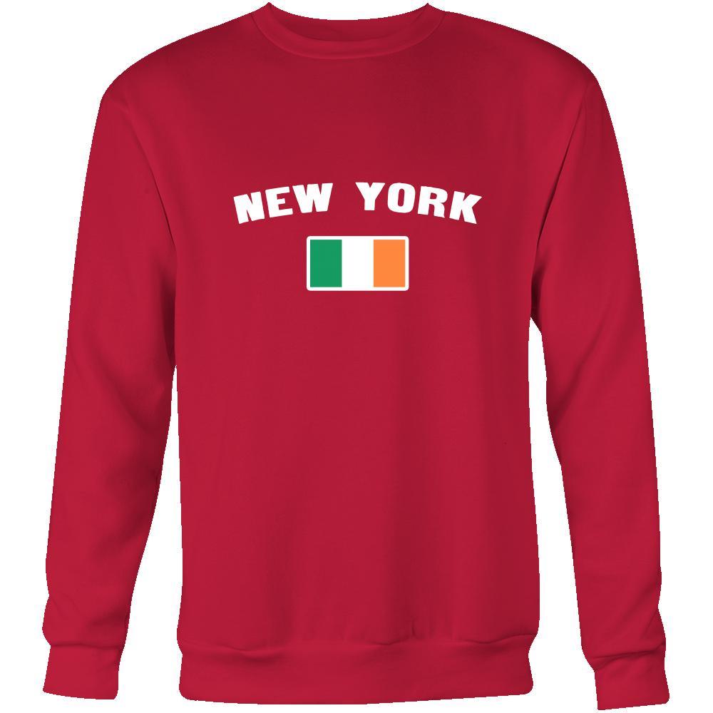Saint Patrick's Day - " New York Parade Irish Flag" - custom made funny apparel.-T-shirt-Teelime | shirts-hoodies-mugs
