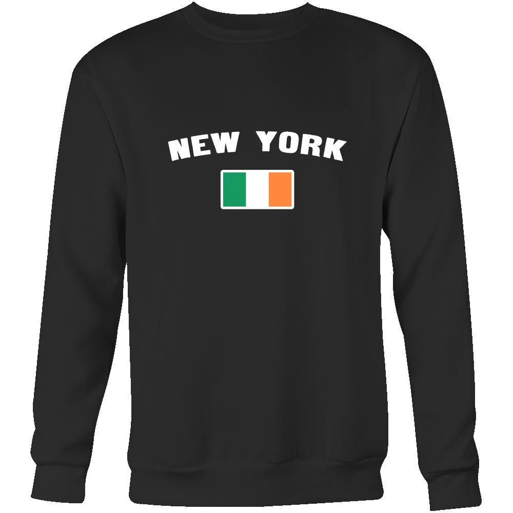 Saint Patrick's Day - " New York Parade Irish Flag" - custom made funny apparel.-T-shirt-Teelime | shirts-hoodies-mugs