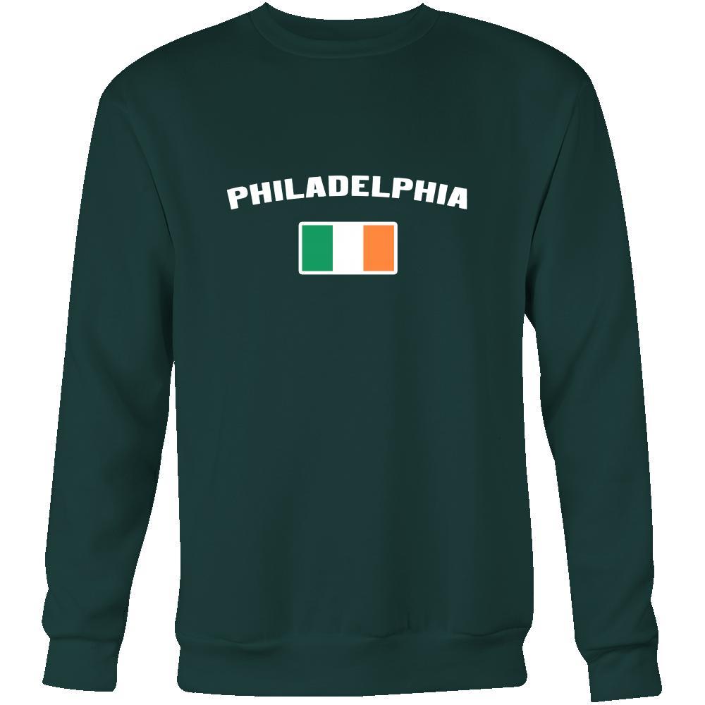 Saint Patrick's Day - "Philadelphia Parade Irish Flag" - custom made cool apparel.-T-shirt-Teelime | shirts-hoodies-mugs