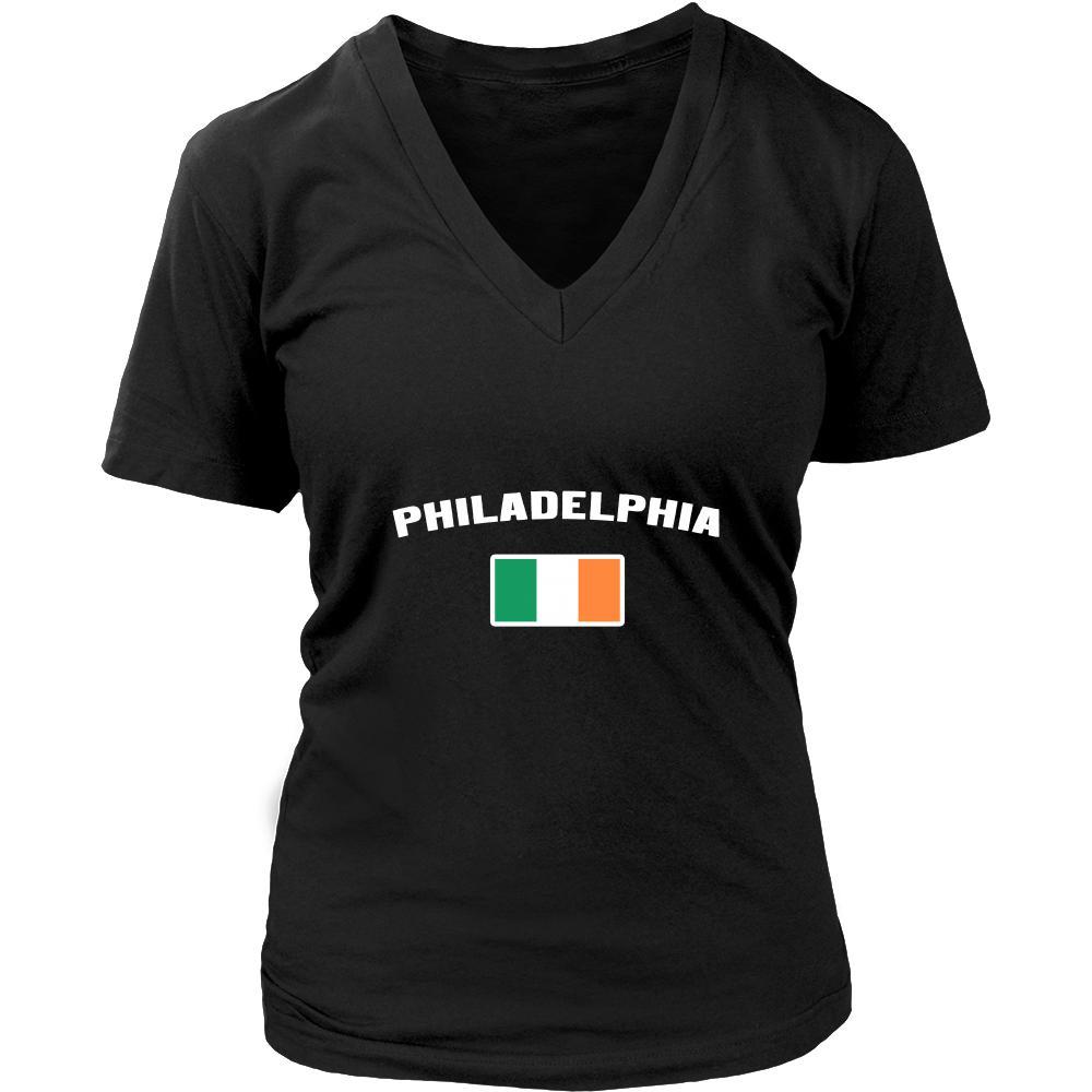 Saint Patrick's Day - " Philadelphia Parade Irish Flag " - custom made festive t-shirts.-T-shirt-Teelime | shirts-hoodies-mugs