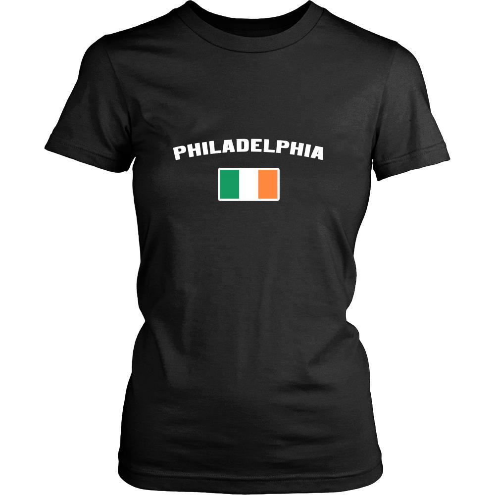 Saint Patrick's Day - " Philadelphia Parade Irish Flag " - custom made festive t-shirts.-T-shirt-Teelime | shirts-hoodies-mugs