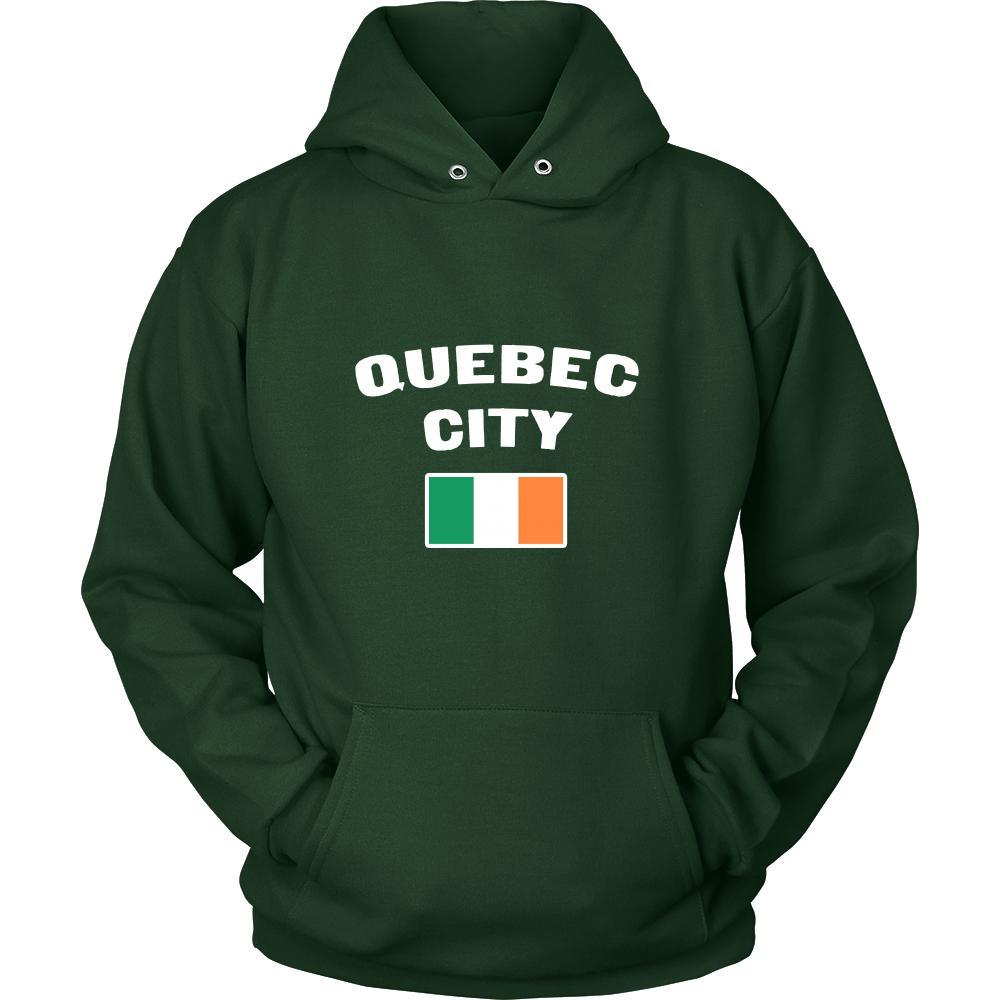 Saint Patrick's Day - " Quebec City Canada Irish Flag " - custom made apparel.-T-shirt-Teelime | shirts-hoodies-mugs