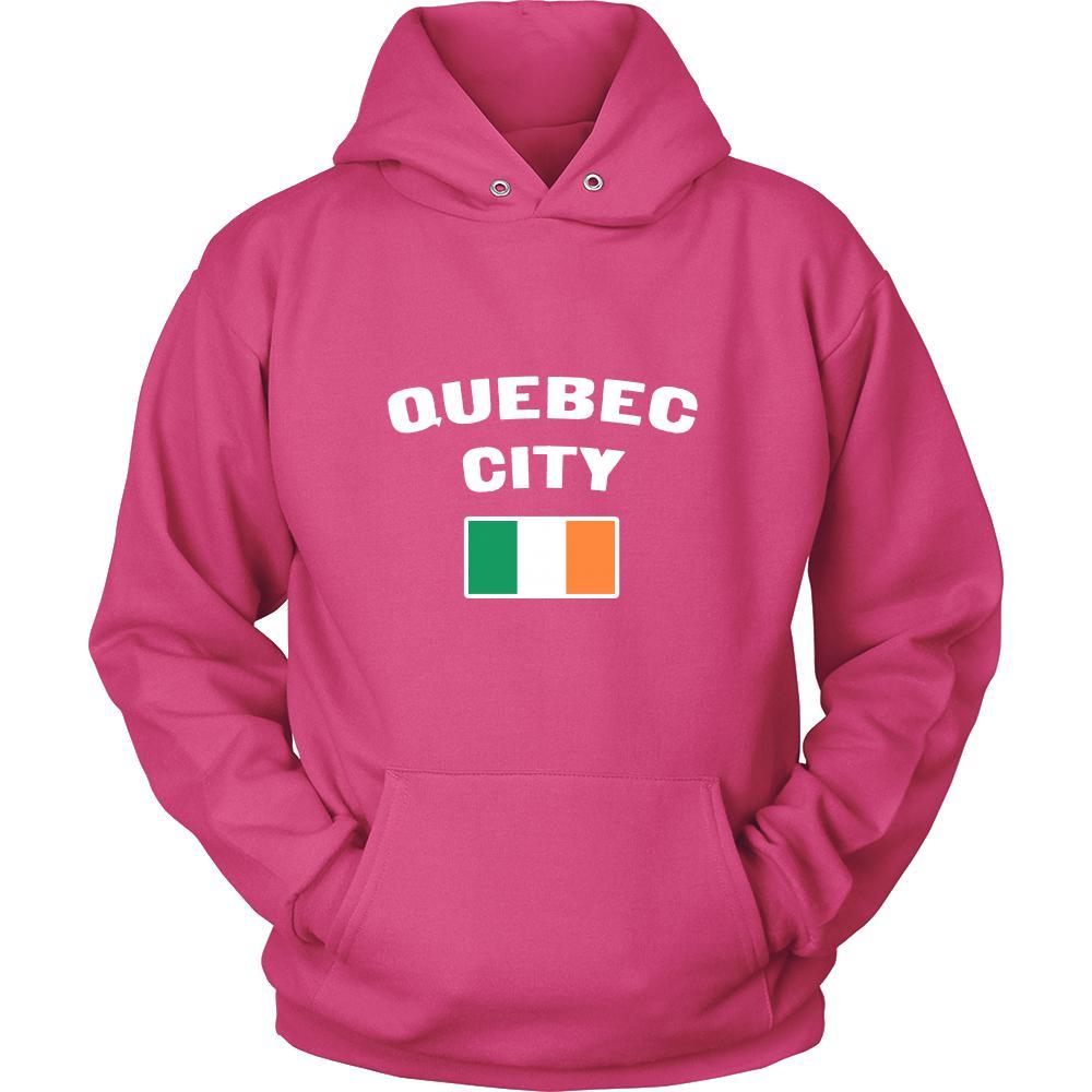 Saint Patrick's Day - " Quebec City Canada Irish Flag " - custom made apparel.-T-shirt-Teelime | shirts-hoodies-mugs