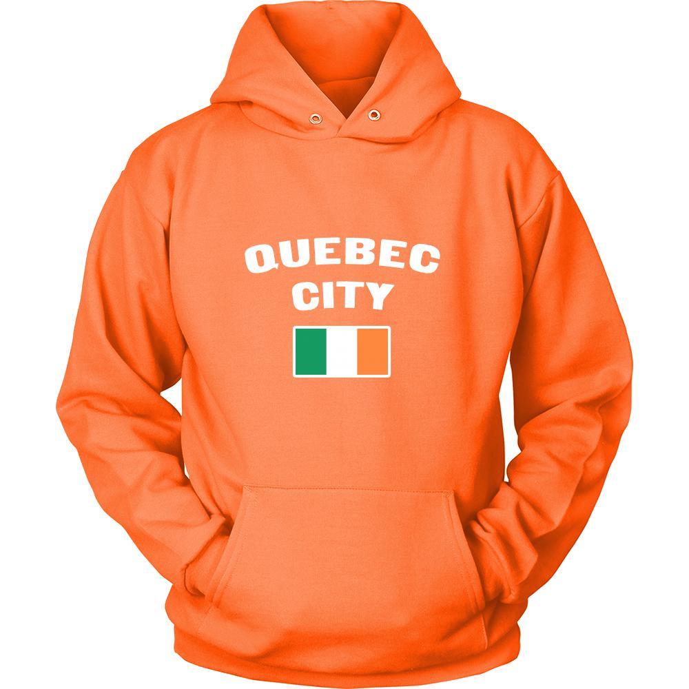 Saint Patrick's Day - " Quebec City Canada Irish Flag " - custom made apparel.-T-shirt-Teelime | shirts-hoodies-mugs