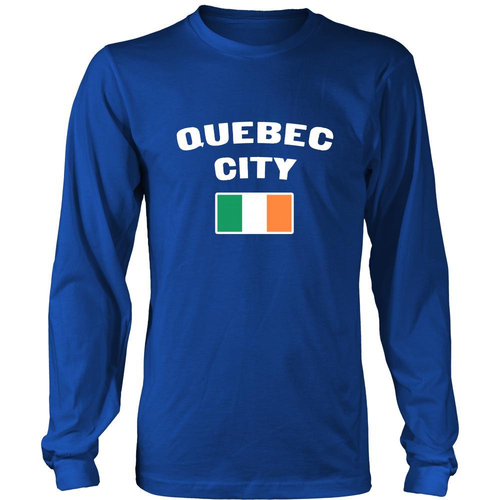 Saint Patrick's Day - " Quebec City Canada Irish Flag " - custom made apparel.-T-shirt-Teelime | shirts-hoodies-mugs