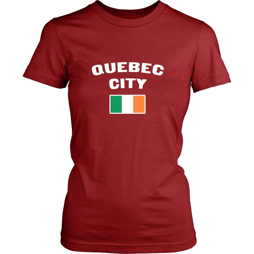 Saint Patrick's Day - "Quebec City Canada Irish Flag " - custom made unique t-shirt.-T-shirt-Teelime | shirts-hoodies-mugs