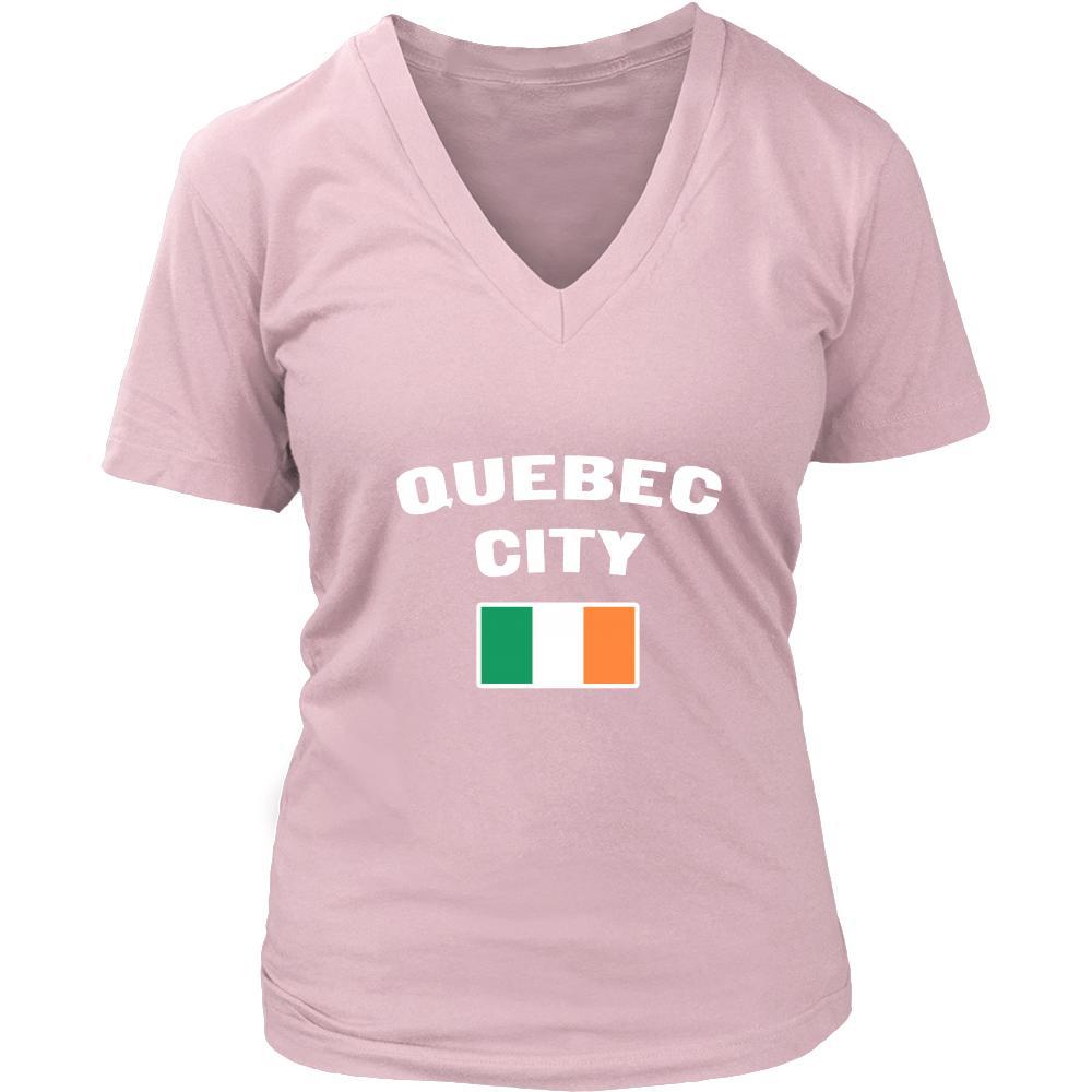 Saint Patrick's Day - "Quebec City Canada Irish Flag " - custom made unique t-shirt.-T-shirt-Teelime | shirts-hoodies-mugs