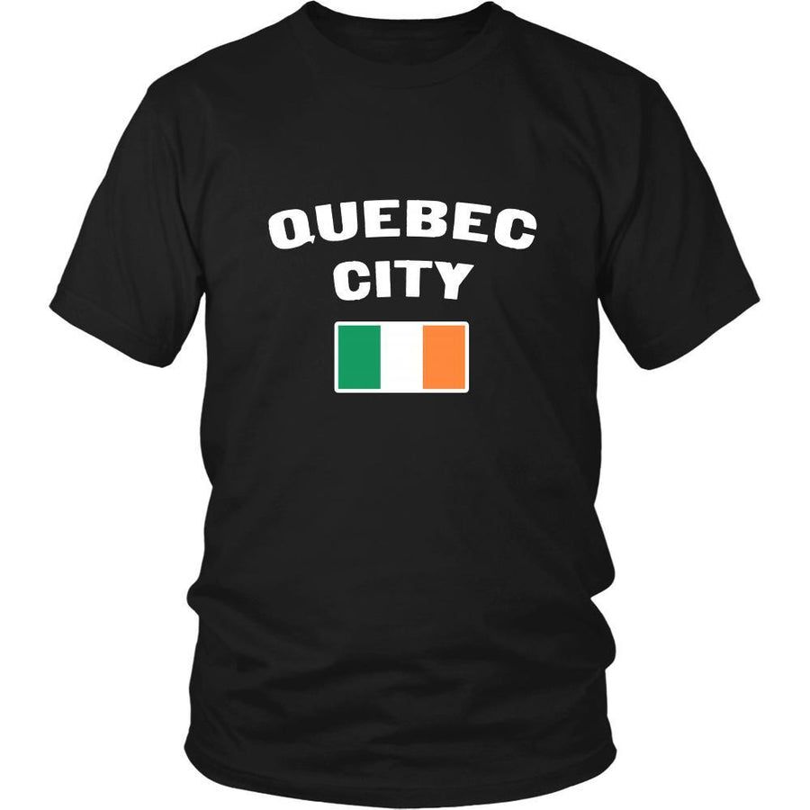 Saint Patrick's Day - "Quebec City Canada Irish Flag " - custom made unique t-shirt.-T-shirt-Teelime | shirts-hoodies-mugs