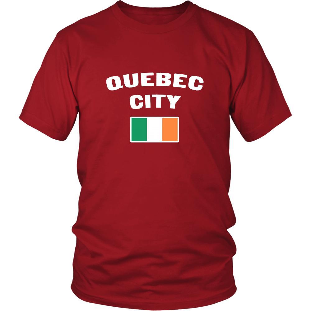 Saint Patrick's Day - "Quebec City Canada Irish Flag " - custom made unique t-shirt.-T-shirt-Teelime | shirts-hoodies-mugs