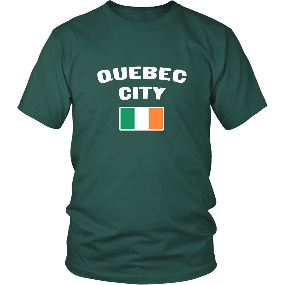 Saint Patrick's Day - "Quebec City Canada Irish Flag " - custom made unique t-shirt.-T-shirt-Teelime | shirts-hoodies-mugs