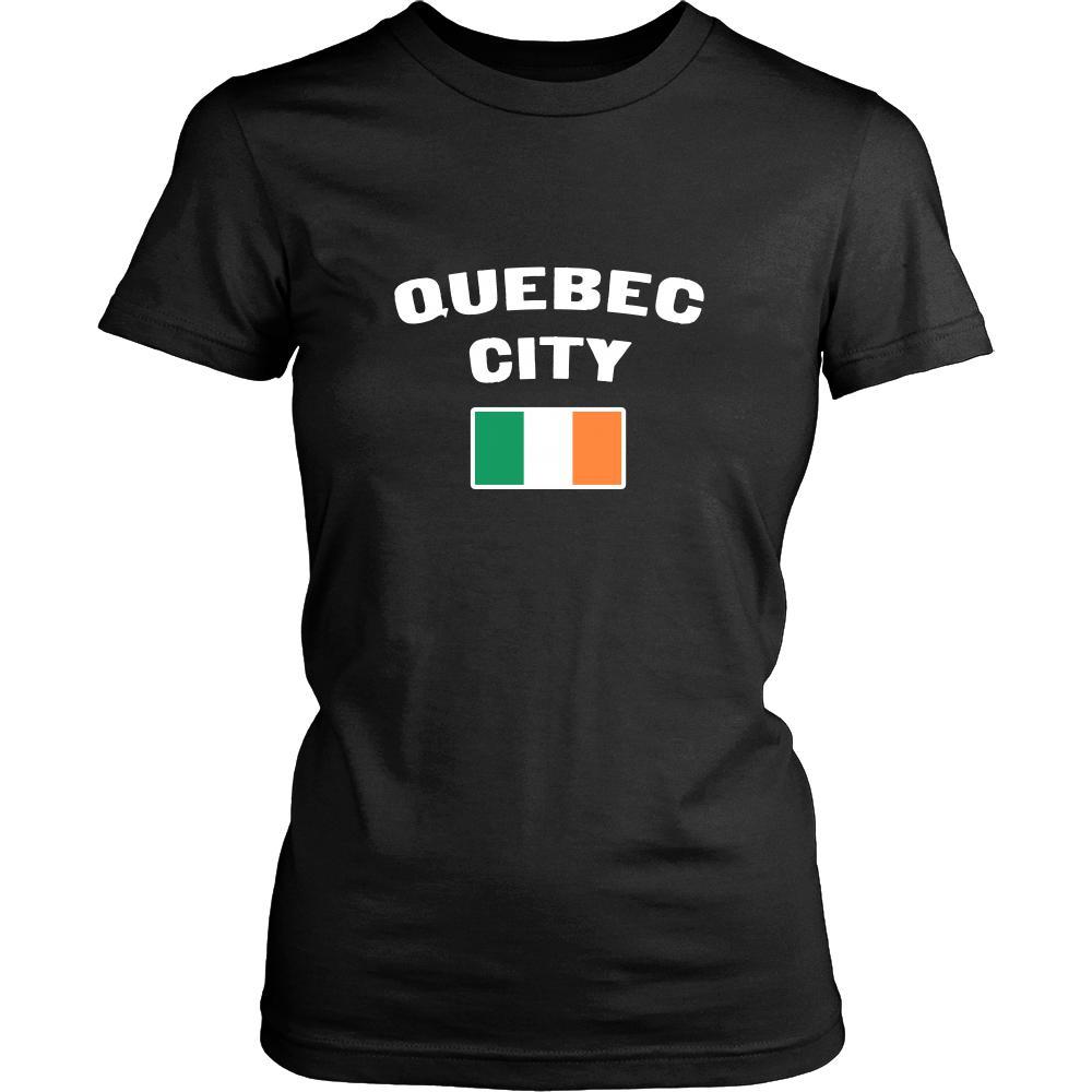 Saint Patrick's Day - "Quebec City Canada Irish Flag " - custom made unique t-shirt.-T-shirt-Teelime | shirts-hoodies-mugs