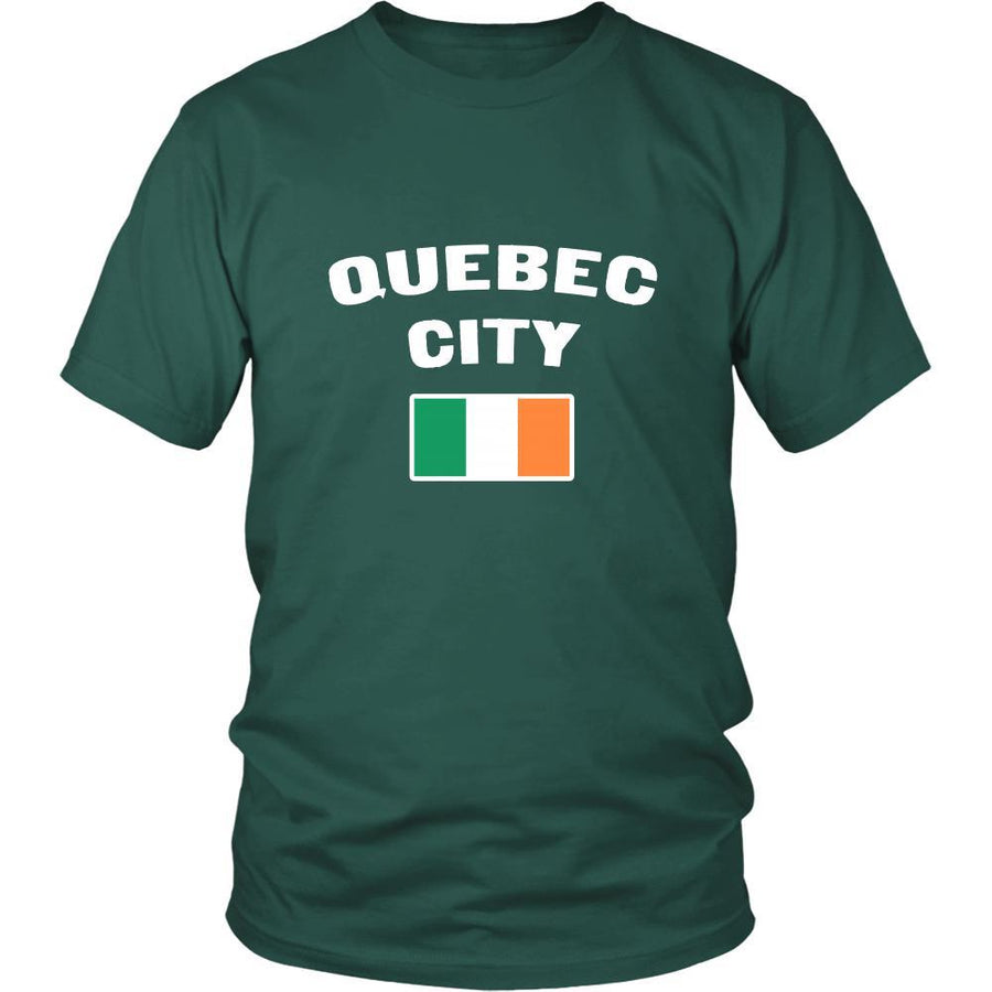 Saint Patrick's Day - "Quebec City Canada Irish Flag " - custom made unique t-shirt.-T-shirt-Teelime | shirts-hoodies-mugs