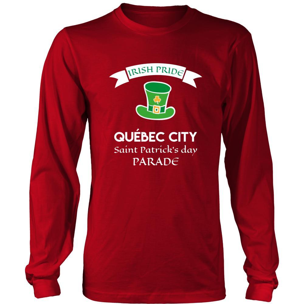 Saint Patrick's Day - " Quebec City Canada Irish Pride Parade " - custom made apparel.-T-shirt-Teelime | shirts-hoodies-mugs