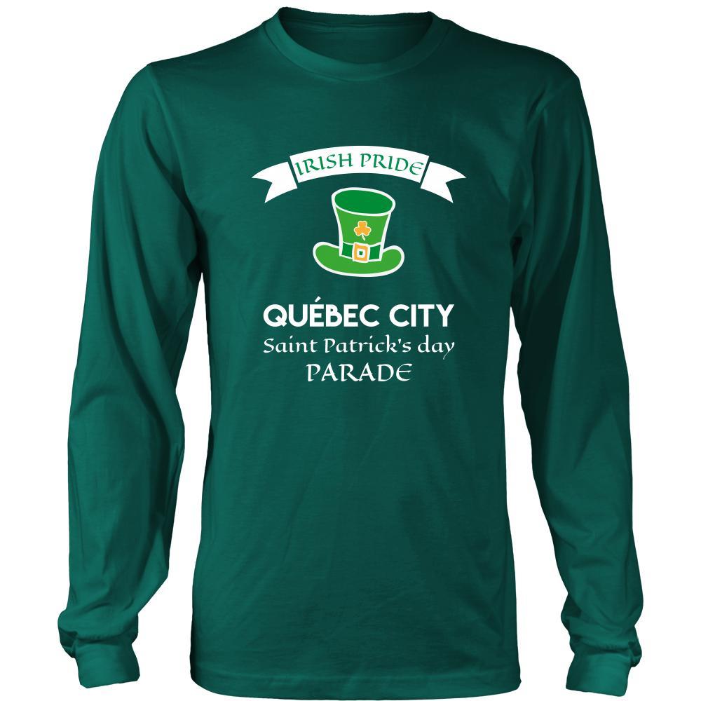 Saint Patrick's Day - " Quebec City Canada Irish Pride Parade " - custom made apparel.-T-shirt-Teelime | shirts-hoodies-mugs