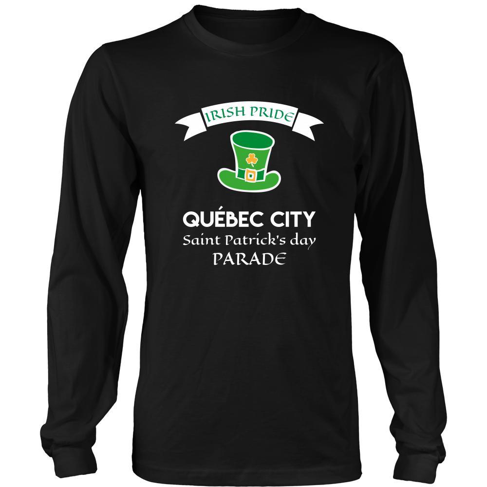 Saint Patrick's Day - " Quebec City Canada Irish Pride Parade " - custom made apparel.-T-shirt-Teelime | shirts-hoodies-mugs
