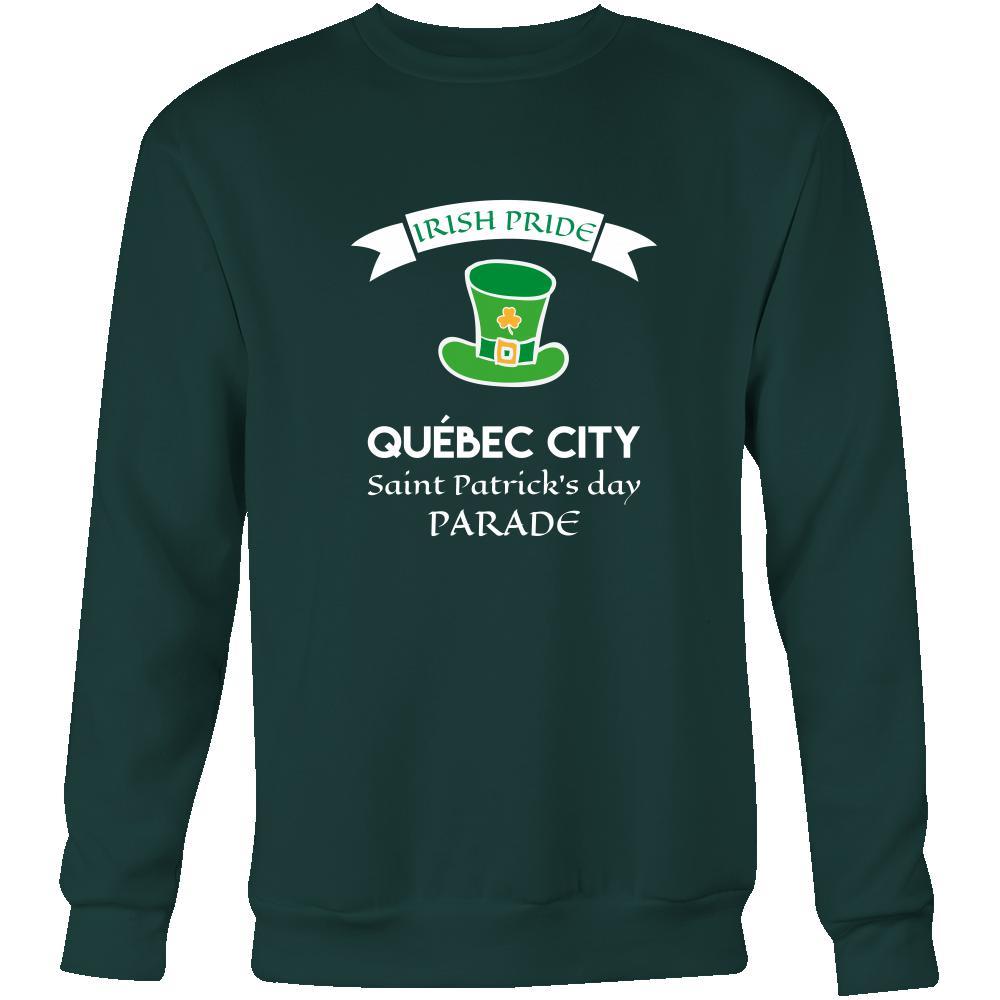 Saint Patrick's Day - " Quebec City Canada Irish Pride Parade " - custom made apparel.-T-shirt-Teelime | shirts-hoodies-mugs
