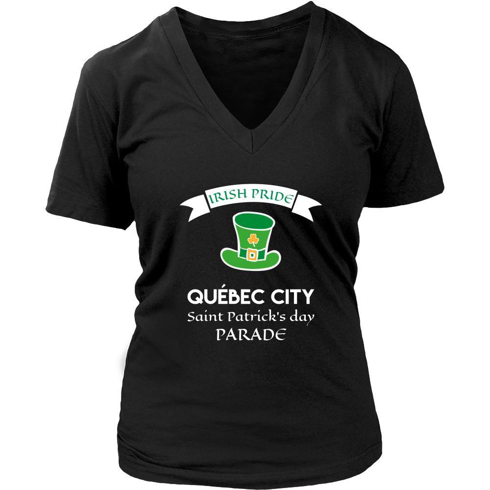 Saint Patrick's Day - " Quebec City Canada Irish Pride Parade " - custom made unique t-shirt.-T-shirt-Teelime | shirts-hoodies-mugs
