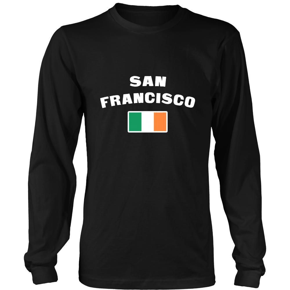 Saint Patrick's Day - "San Francisco Parade Irish Flag" - custom made cool apparel.-T-shirt-Teelime | shirts-hoodies-mugs