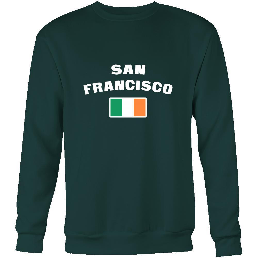Saint Patrick's Day - "San Francisco Parade Irish Flag" - custom made cool apparel.-T-shirt-Teelime | shirts-hoodies-mugs