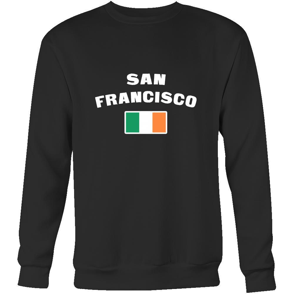 Saint Patrick's Day - "San Francisco Parade Irish Flag" - custom made cool apparel.-T-shirt-Teelime | shirts-hoodies-mugs