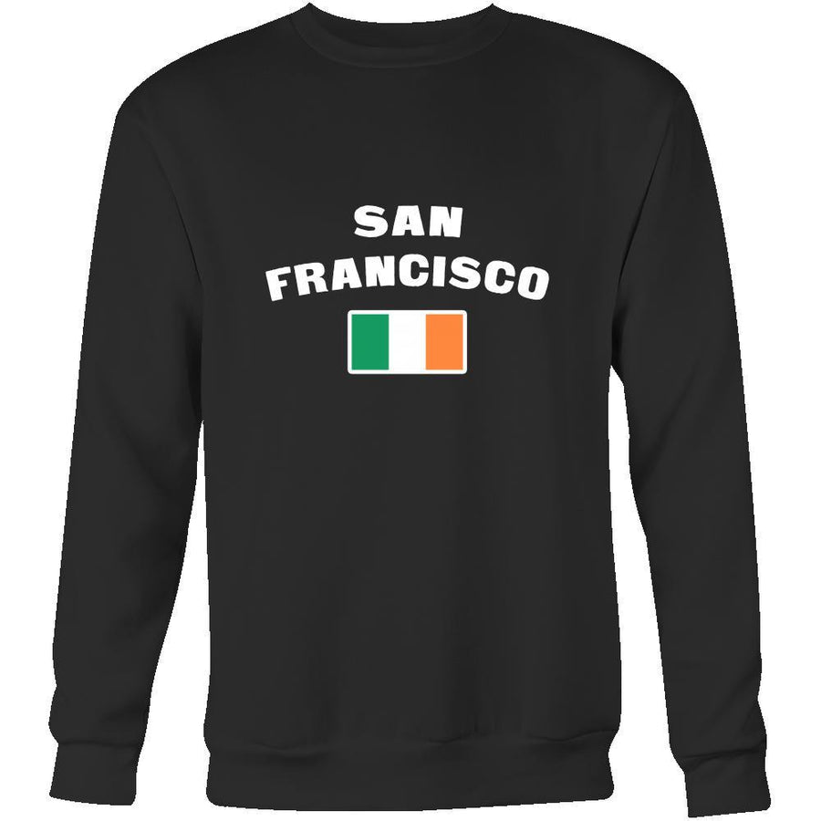 Saint Patrick's Day - "San Francisco Parade Irish Flag" - custom made cool apparel.-T-shirt-Teelime | shirts-hoodies-mugs