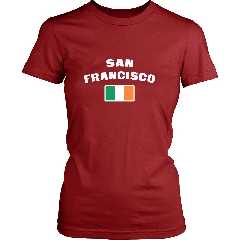 Saint Patrick's Day - " San Francisco Parade Irish Flag " - custom made festive t-shirts.-T-shirt-Teelime | shirts-hoodies-mugs