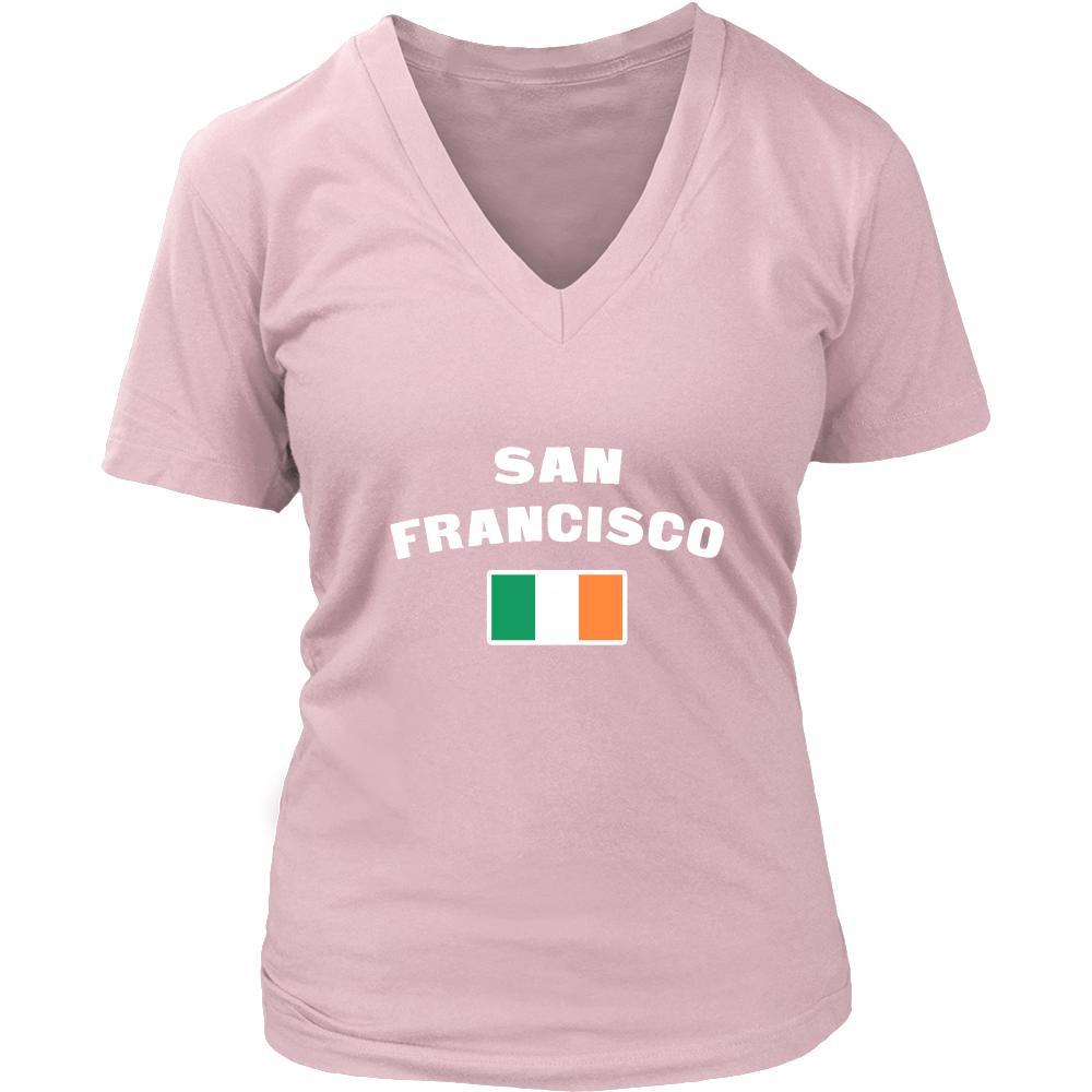 Saint Patrick's Day - " San Francisco Parade Irish Flag " - custom made festive t-shirts.-T-shirt-Teelime | shirts-hoodies-mugs