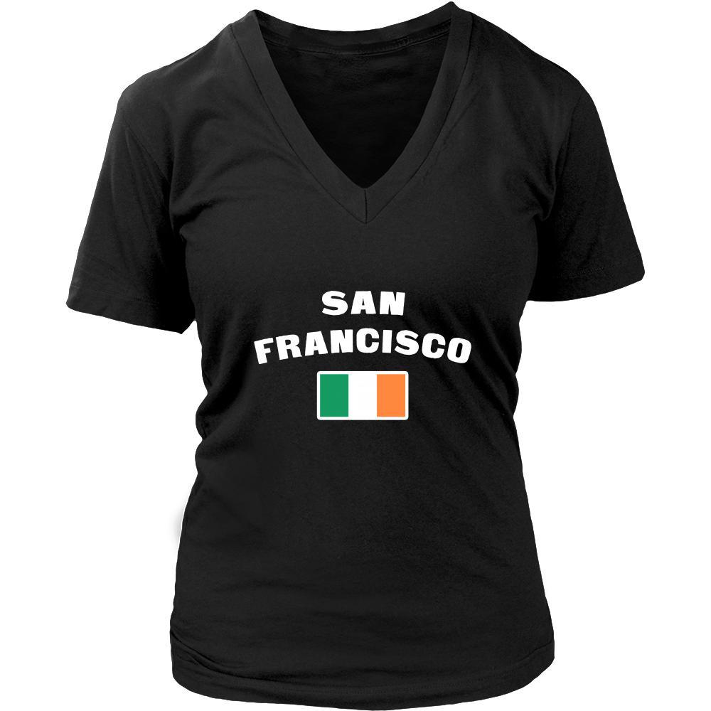 Saint Patrick's Day - " San Francisco Parade Irish Flag " - custom made festive t-shirts.-T-shirt-Teelime | shirts-hoodies-mugs