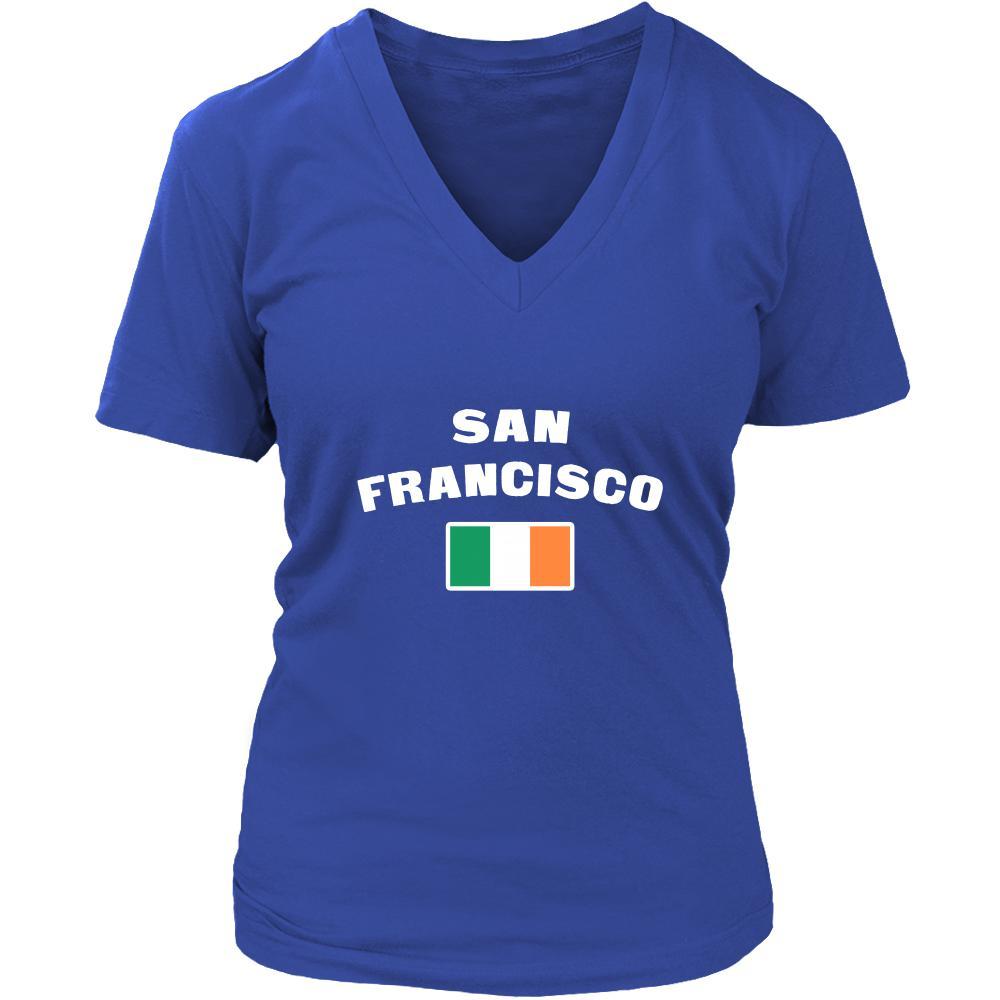 Saint Patrick's Day - " San Francisco Parade Irish Flag " - custom made festive t-shirts.-T-shirt-Teelime | shirts-hoodies-mugs
