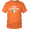 Saint Patrick's Day - " San Francisco Parade Irish Flag " - custom made festive t-shirts.-T-shirt-Teelime | shirts-hoodies-mugs