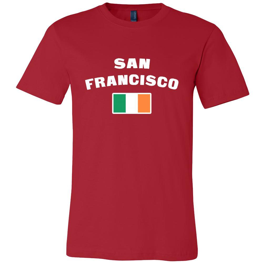 Saint Patrick's Day - " San Francisco Parade Irish Flag " - custom made festive t-shirts.-T-shirt-Teelime | shirts-hoodies-mugs