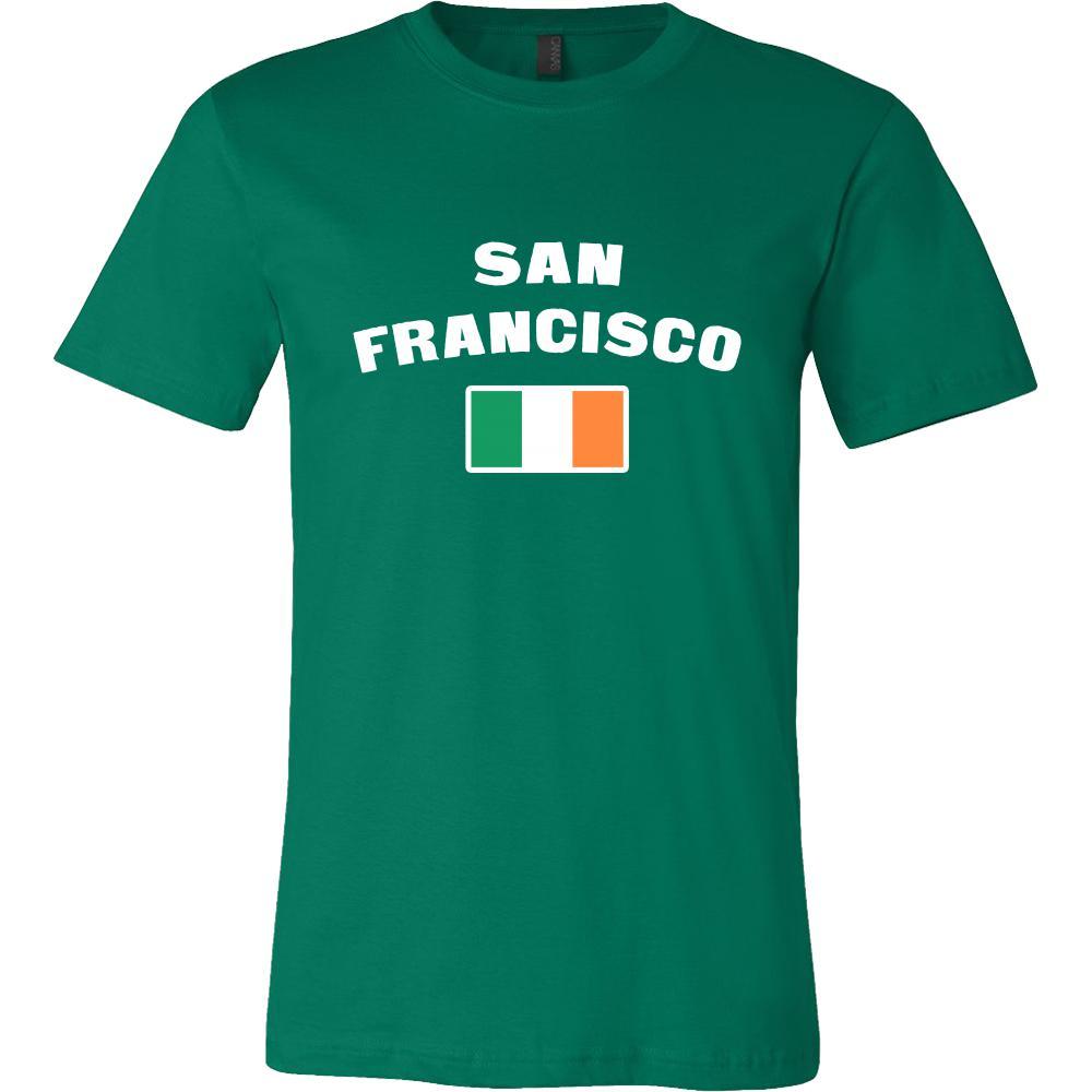 Saint Patrick's Day - " San Francisco Parade Irish Flag " - custom made festive t-shirts.-T-shirt-Teelime | shirts-hoodies-mugs