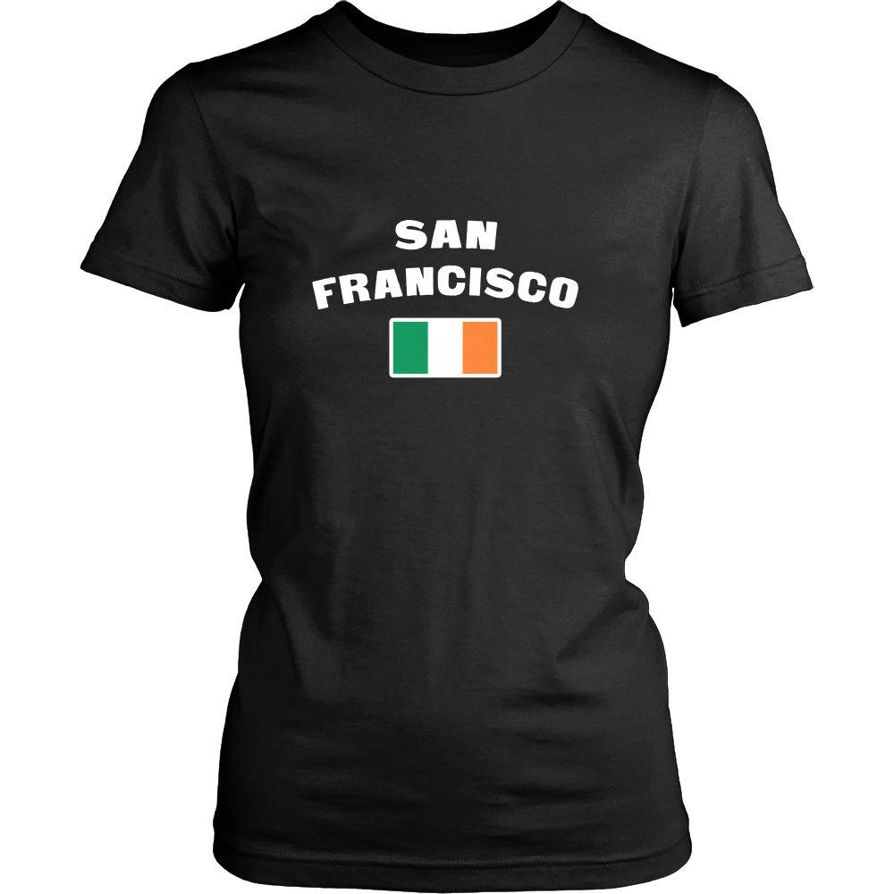 Saint Patrick's Day - " San Francisco Parade Irish Flag " - custom made festive t-shirts.-T-shirt-Teelime | shirts-hoodies-mugs