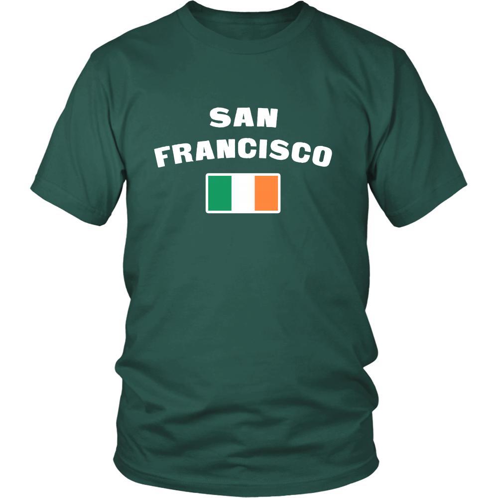 Saint Patrick's Day - " San Francisco Parade Irish Flag " - custom made festive t-shirts.-T-shirt-Teelime | shirts-hoodies-mugs