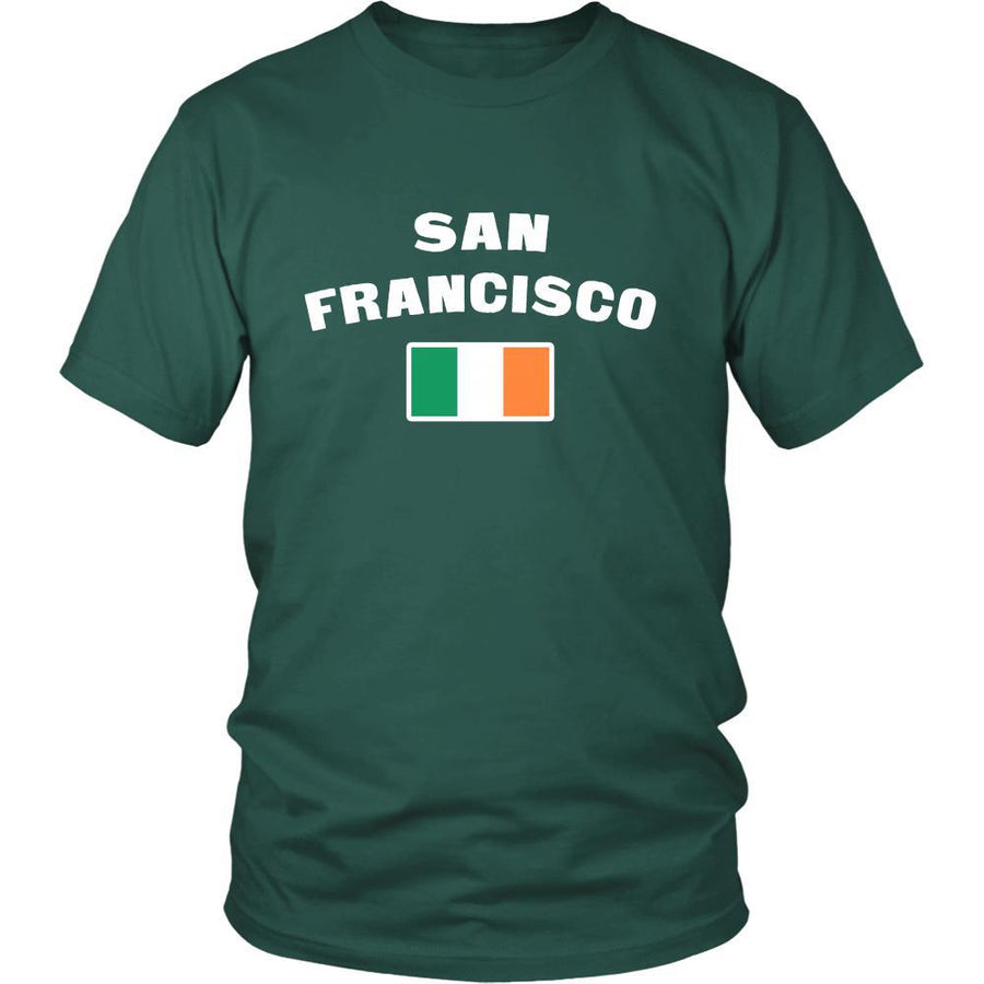 Saint Patrick's Day - " San Francisco Parade Irish Flag " - custom made festive t-shirts.-T-shirt-Teelime | shirts-hoodies-mugs