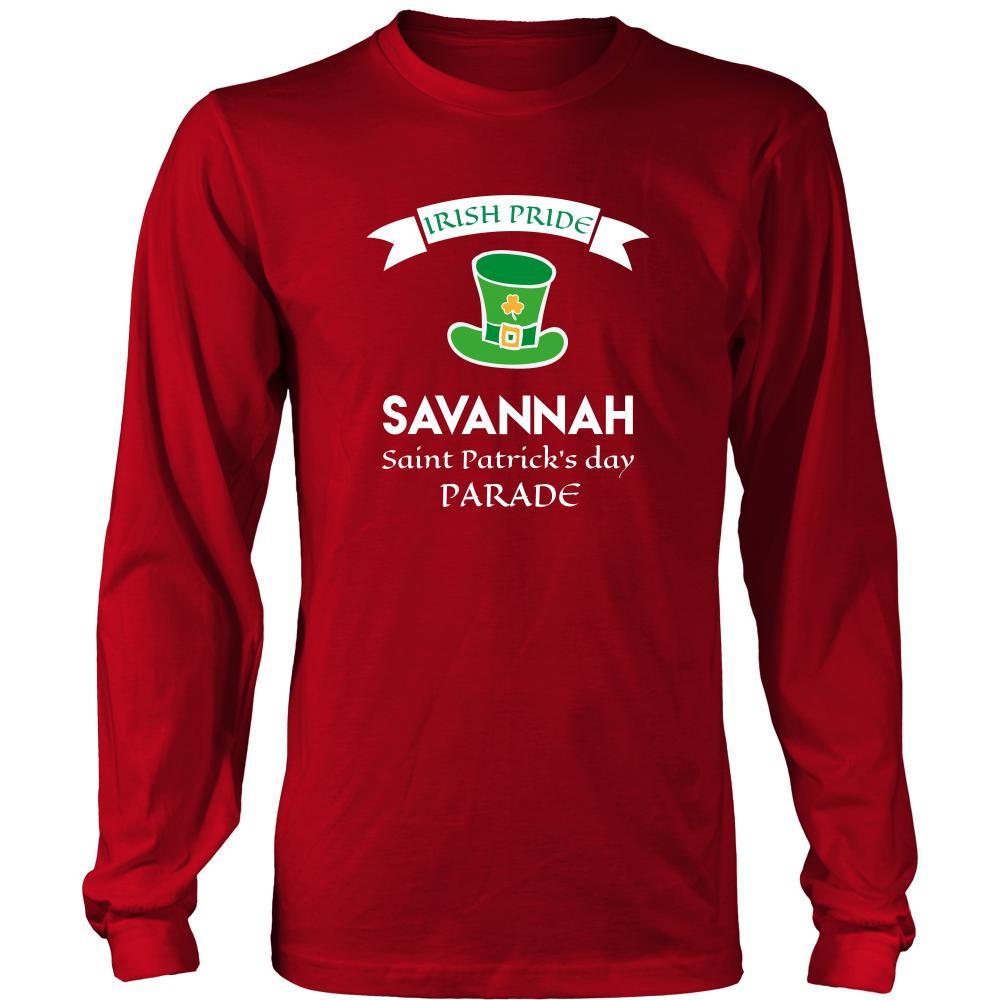 Saint Patrick's Day - " Savannah Irish Pride Parade " - custom made funny apparel.-T-shirt-Teelime | shirts-hoodies-mugs
