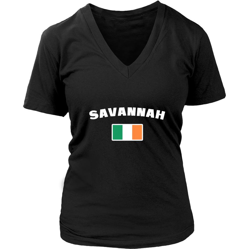 Saint Patrick's Day - " Savannah Parade Irish Flag " - custom made festive t-shirts.-T-shirt-Teelime | shirts-hoodies-mugs