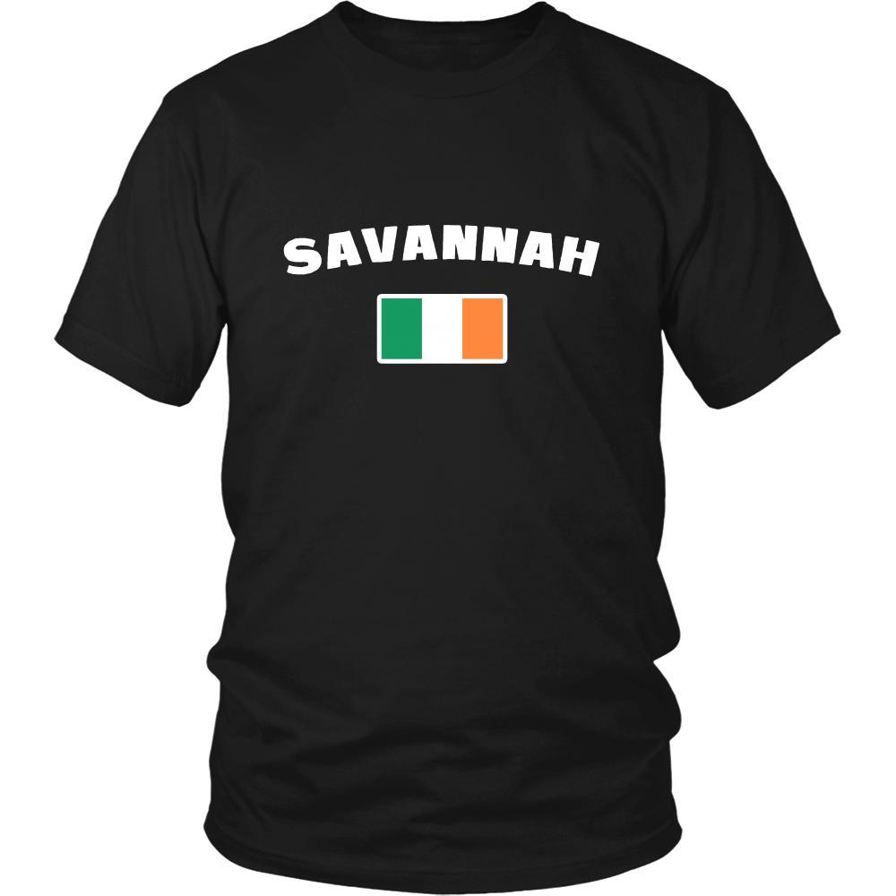 Saint Patrick's Day - " Savannah Parade Irish Flag " - custom made festive t-shirts.-T-shirt-Teelime | shirts-hoodies-mugs