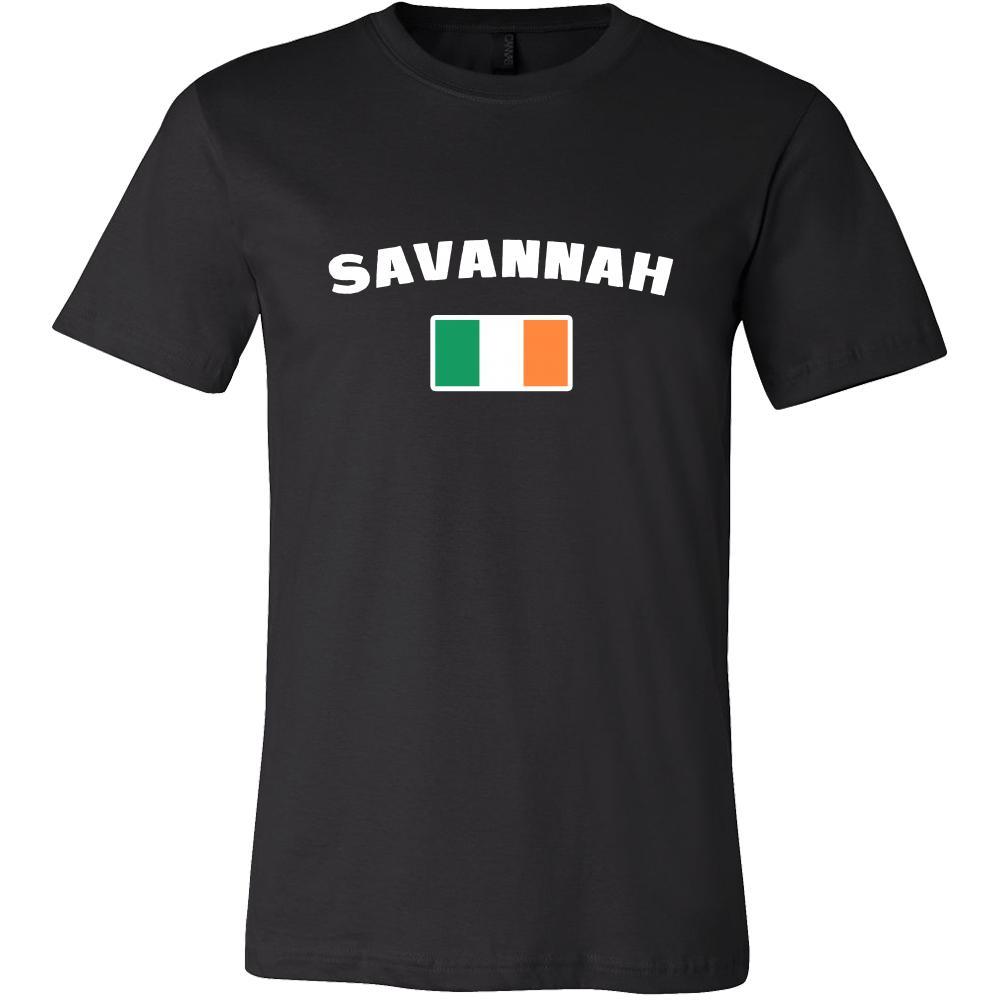 Saint Patrick's Day - " Savannah Parade Irish Flag " - custom made festive t-shirts.-T-shirt-Teelime | shirts-hoodies-mugs