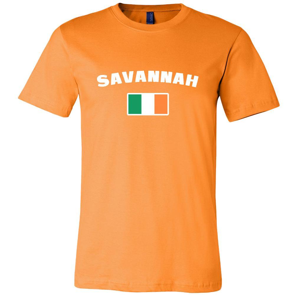 Saint Patrick's Day - " Savannah Parade Irish Flag " - custom made festive t-shirts.-T-shirt-Teelime | shirts-hoodies-mugs