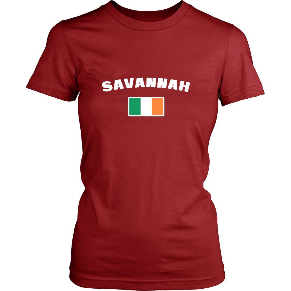 Saint Patrick's Day - " Savannah Parade Irish Flag " - custom made festive t-shirts.-T-shirt-Teelime | shirts-hoodies-mugs