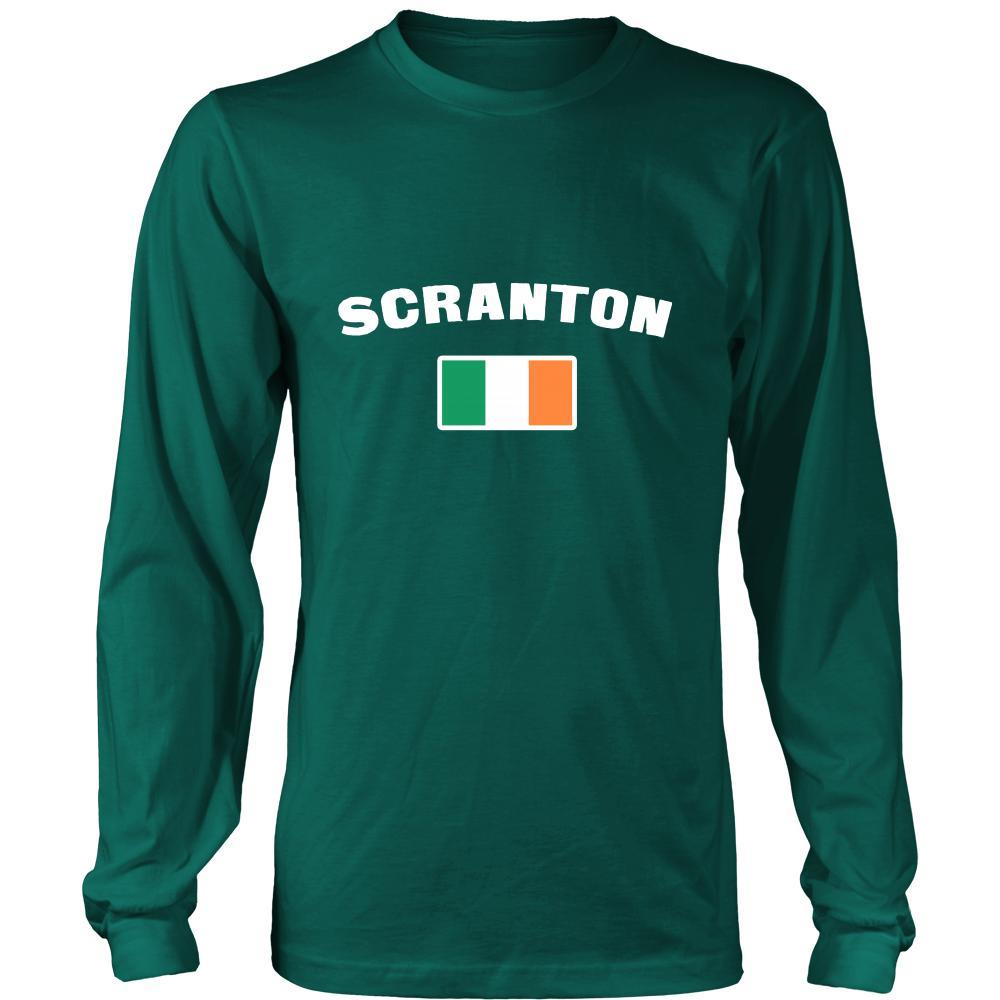 Saint Patrick's Day - "Scranton Parade Irish Flag" - custom made cool apparel.-T-shirt-Teelime | shirts-hoodies-mugs