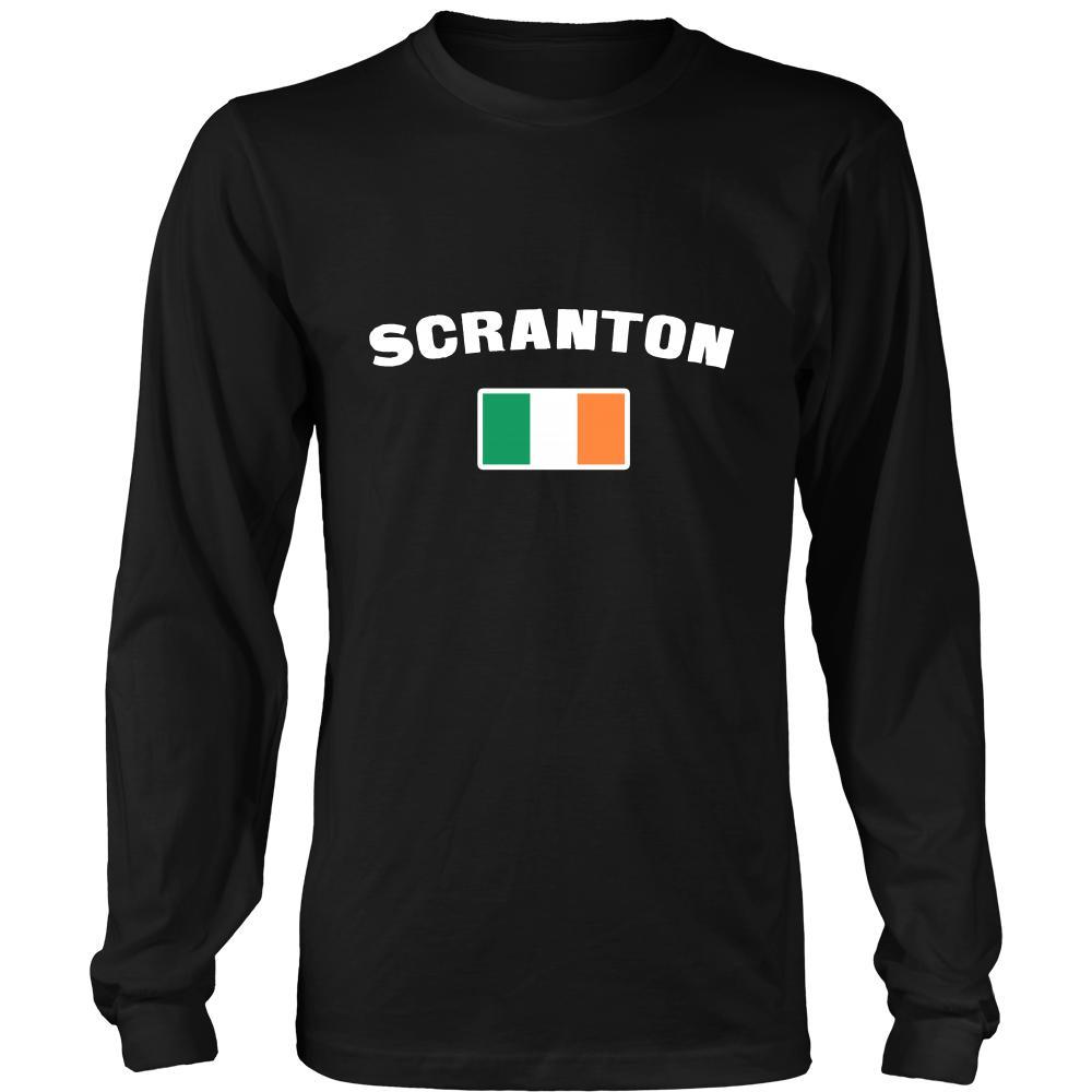 Saint Patrick's Day - "Scranton Parade Irish Flag" - custom made cool apparel.-T-shirt-Teelime | shirts-hoodies-mugs