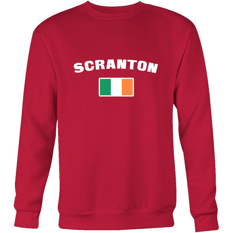 Saint Patrick's Day - "Scranton Parade Irish Flag" - custom made cool apparel.-T-shirt-Teelime | shirts-hoodies-mugs