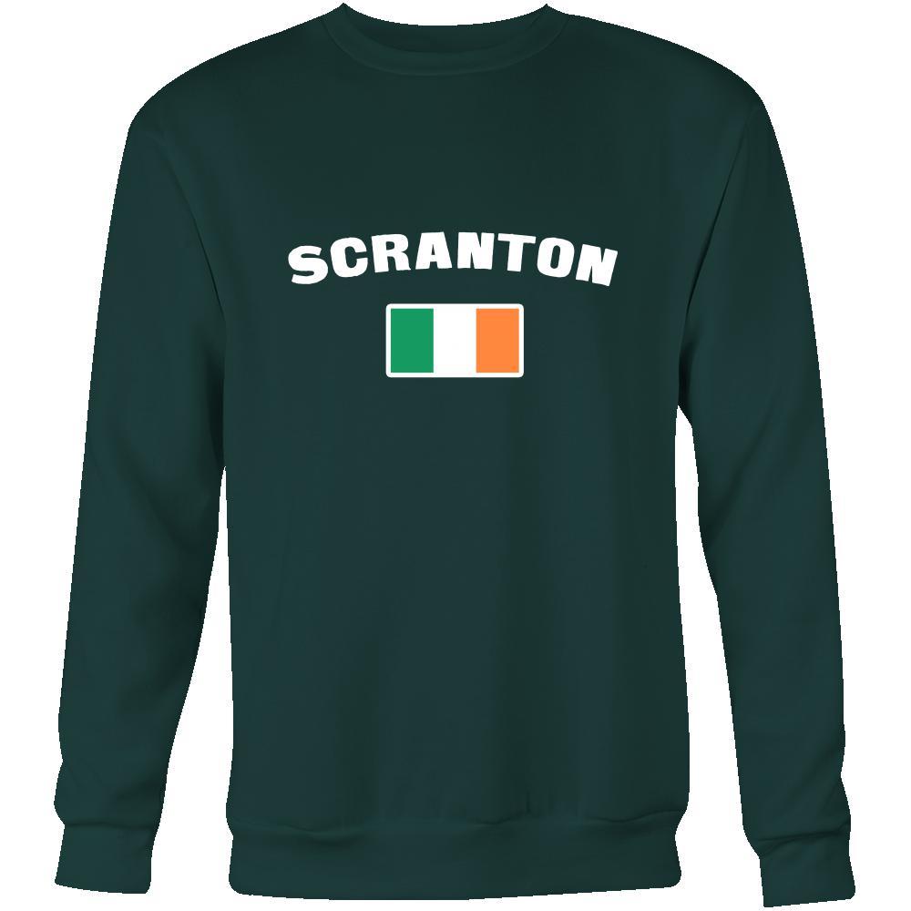 Saint Patrick's Day - "Scranton Parade Irish Flag" - custom made cool apparel.-T-shirt-Teelime | shirts-hoodies-mugs