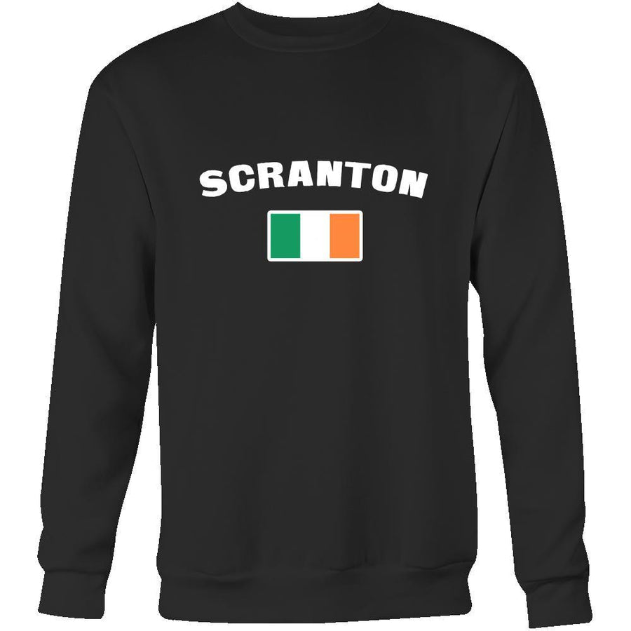 Saint Patrick's Day - "Scranton Parade Irish Flag" - custom made cool apparel.-T-shirt-Teelime | shirts-hoodies-mugs